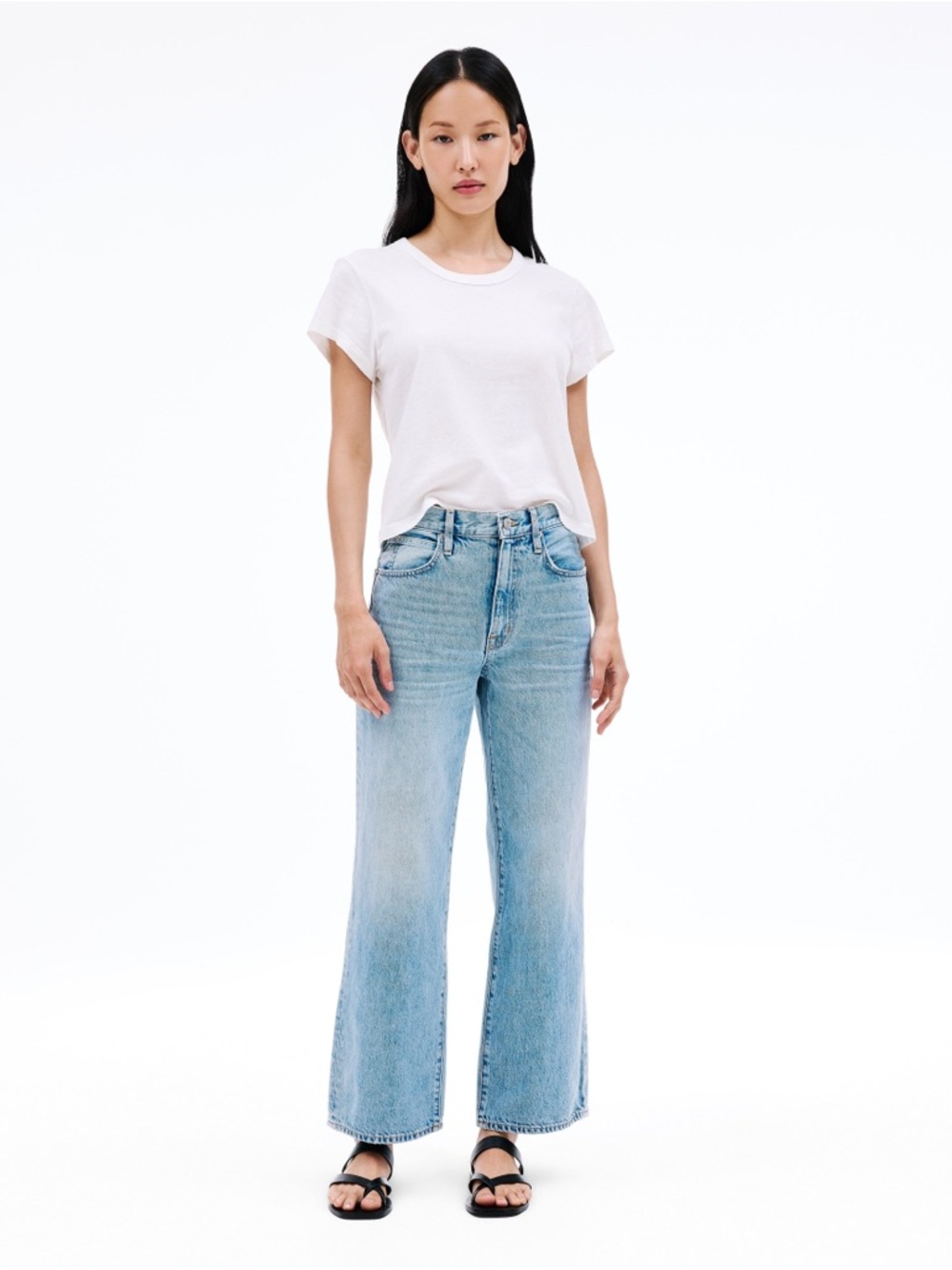 Slvrlake 31 Grace Ankle Wide Leg Jeans in Heartache